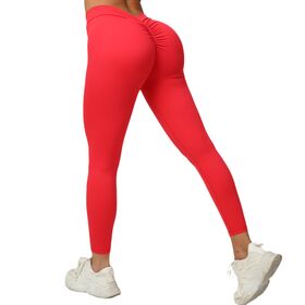 xinqinghao yoga leggings for women women's yoga pants high waist workout  leggings textured booty tights women yoga pants orange s 