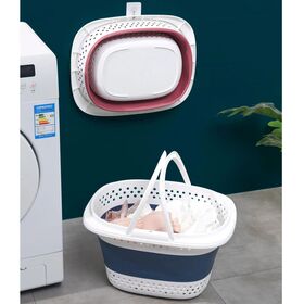 Cesta De Lavandería Plegable, Cesta De Compra Rectangular, Funda