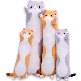 Mewaii Long Cat Plush Body Pillow, 35 Cute Cat Stuffed Animals Doll Toy  Gift for Girlfriend 