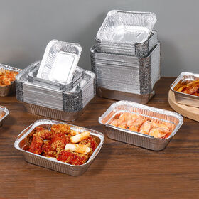 Buy Wholesale China Disposable Aluminum Foil Containers Restaurant Catering  Trays Fast Food Tray & Aluminum Foil Containers at USD 0.01