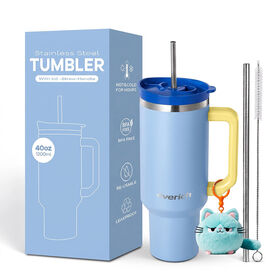Custom Color SS304 Vacuum Insulated Double Wall 40oz Water Bottle Tumbler Vacuum Flask with Open Small Flap to Use Straw