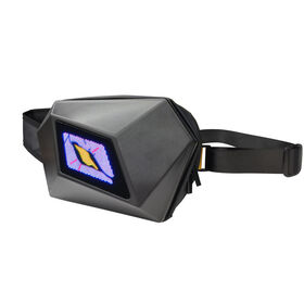 Atacado 2024: Pochete LED, mochila com olhos LED para motociclistas, mochila com display dinâmico de olhos LED