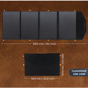 Compre Panel Solar Plegable Oem 100w 150w 200w 20v Para Estación