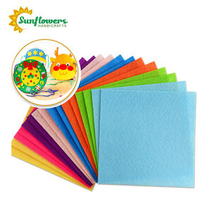 2MM Thick Felt Fabric - 10 Sheets 30cm x 30cm - Pick your own