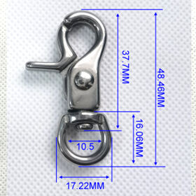 Heavy Duty Bag Belt Small Eye Metal Spring Zinc Clasp Snap Hook Clip Swivel  - China Snap Hook, Swivel Hook