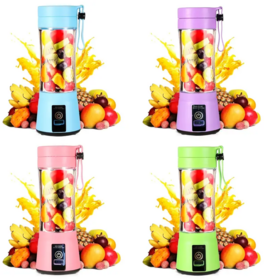 Exprimidor eléctrico licuadora 6 cuchillas exprimidor taza Mini mezcladores  de frutas exprimidores extractores de frutas USB