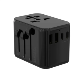 Hot Selling 3.0 PD 30W USB International Electrical Plug Adapter Wall Charger Travel With Type C to USB Universal Travel Adapter