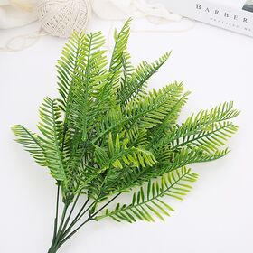 Simulación de hoja persa, planta, pared de fondo, decoración floral, hierba persa, helecho verde, árbol pequeño, decoración de jardinería para el hogar