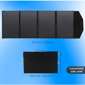 Compre Panel Solar Plegable Oem 100w 150w 200w 20v Para Estación