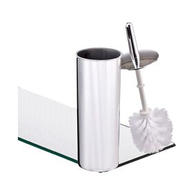 Wendin Toilet Brush and Resin Marble Finish Holder Stainless Steel Length  Handle Toilet Bristle Scrub Brushes Set Resin Marble Style Finish Brush