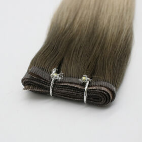 Wholesale Double Drawn Seamless PU Clip in Hair Extensions - RebeHair  Extension Factory