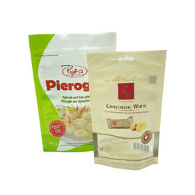Solutions d'emballage plastique personnalisées : Sachet Stand Up pour aliments avec autocollants, auto-scellant pour les petites entreprises