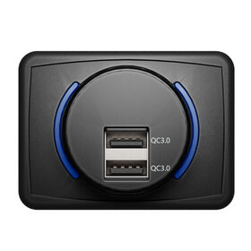 Thlevel 2PCS QC3.0 Toma USB Coche 12V / 24V Cargador Rápido De Coche