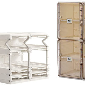 Étagère Rotative Métal 7 Niveaux - Avec Roulettes, Hauteur Réglable - Pour Magasin Ou Maison (blanc, 40x40x150cm)