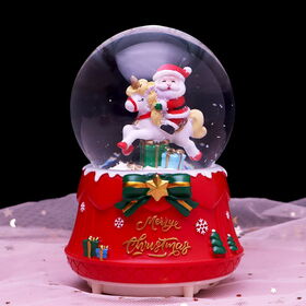 Clear Glitter Snowglobe Tumbler DIY Blank 16 24 20oz Snowball Acrylic Snow  Globe Double Wall Plastic