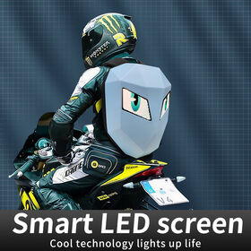 Tas Ransel LED Anti Air Hard Case DIY Keren untuk Motor - Tas Ransel LED Knight