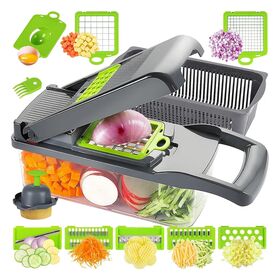 Buy Wholesale Canada 12 In 1 Multifunctional Manual Stainless Steel Kitchen Slicer  Food Processor Vegetable Chopper Cutter With Customized Logo & Vegetable  Chopper Cutter With Customized Logo at USD 10