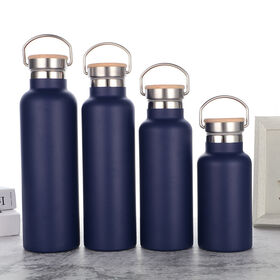 Buy Wholesale China Simple Modern Insulated Water Bottle With Straw Lid  Resuable Wide Mouth Stainless Steel Flask & Water Bottle at USD 10.4