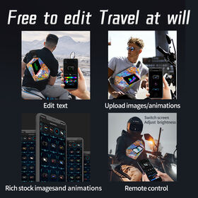 Tas Ransel Bahu Anti Air dengan Layar LED Pintar untuk Pengendara Motor