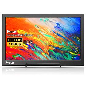 Eyoyo-Monitor de TV pequeño de 10 pulgadas, pantalla LCD de 1024x600 con  entrada HDMI/TV/