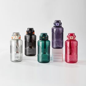 1.5 Liter Fitness Plastic Water Bottles Bpa Free Tritan Sport Luxury Pink  1.5l Water Bottle With Motivational Time Marker - Buy Water Bottle With