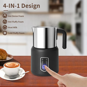 Milk Frother Electric, High Borosilicate Glass Milk Frother 450ml For Hot  Chocolate For Coffee For Latte 