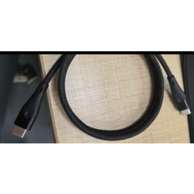 Cable de datos magnético con cabezal recto y pantalla digital, revestimiento trenzado, 20V 5A, PD100W, equipado con un cabezal de 16 pines.