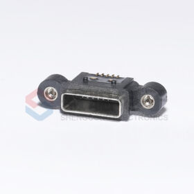 Harga Pabrik SMT Konektor Pengisian Daya, Port Pengisian USB 2.0 Female, Pin USB