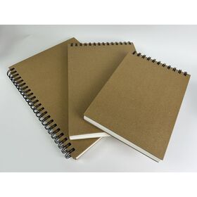 Buy Wholesale China Hot Selling Sketchbooks For Drawing Customized Print A5  16k A4 Spiral Sketch Book Kraft Cover Art & Sketchbooks at USD 0.6