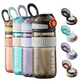 No Spill 5 Liter/1.32 Gallon Water Bottle with Child Resistant Airtight Lids