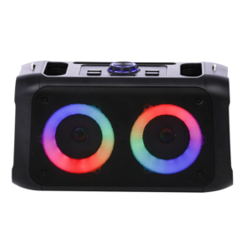 Dual 3-Zoll BT-Funk-Party-Lautsprecher mit RGB-Beleuchtung / tragbar / Outdoor-DJ-Bühne / Home-Karaoke / Disco mit OEM/ODM