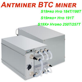 New Bitmain Antminer S19 Pro Hyd 198Th/s mining SHA-256 algorithm BTC Miner 5445W S19pro+ Hyd 191T S19Xp Hydro 250T/257T