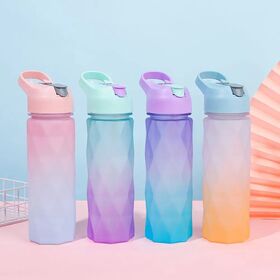 Buy Wholesale China Big Capacity 500ml Glass Water Bottle, With Pp Lid, Glass  Straw, Cold Water Acceptable & Glass Water Cup at USD 0.7