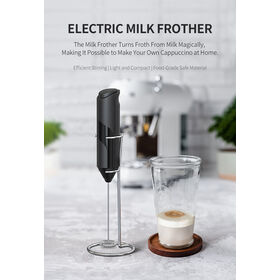 Original Milk Frother Handheld Foam Maker for Lattes - Whisk Drink Mixer  for Coffee, Mini Foamer for Cappuccino, Frappe, Matcha 