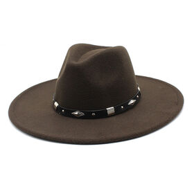 Acheter Chapeau Doux Mode Western Cowboy Chapeau Pour Hommes Laine Feutre Automne Hiver Vintage Large Bord Fedoras Cowgirl Chapeaux Britannique Style Église Femmes Chapeau Acheter Chapeau Doux Mode Western Cowboy Chapeau Pour Hommes Laine Feutre Automne Hiver Vintage Large Bord Fedoras Cowgirl Chapeaux Britannique Style Église Femmes Chapeau