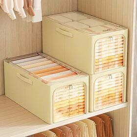 China Closet Storage Bins with Clear Window Manufacturer and Supplier