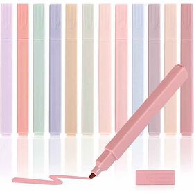 6pcs Creative Planner Pens & Highlighters With Case, 6 Colors, Pastel,  Paint, Highlighter