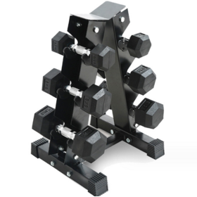 Wholesale 2kg to 50kg black cast iron rubber hex dumbbells for fitness equipment