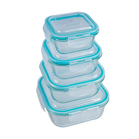 ECO-Friendly Glass food container with lid glass lunch box microwavable  lunch container sets wholesale