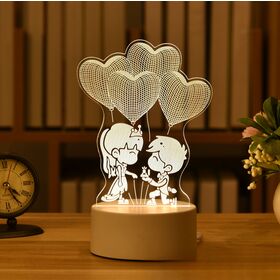 Pick-up Atmosphère 3D Lampe de bureau Musique Lampe de rythme, Charge USB