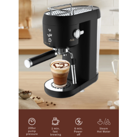 Machine à café expresso électrique italienne semi-automatique