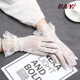 Summer Ice Sleeves Silk Sunscreen Thin Outdoor UV Protection Open Finger  Gloves - China Touch Screen Gloves price