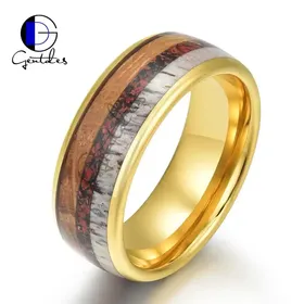 Gentdes Jewelry Fashion Green Fishing Line Ring With Elk Antler And Makore  Wood Tungsten Carbide Blank Ring For Men - China Wholesale Fashion Jewelry  $7.8 from Shenzhen Gentdes Jewelry Co., Ltd.