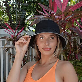 Heißer Verkauf Custom Allover Print Plain Neon Orange Paspel Led Fischerhut Muster mit LED-Leuchten