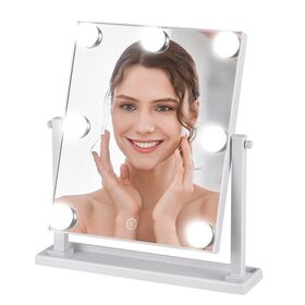 Miroir De Maquillage De Voiture Led Avec Écran Tactile, Miroir De