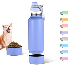 Everich Bouteille d'Eau Isolée en Acier Inoxydable à Large Goulot 32oz+8oz avec Bouchon à Bec Verseur et Récipient Amovible - Gourde Isotherme de Qualité Supérieure