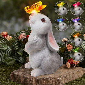 Golden Bunny Rabbit Statue Indoor Garden Hare Animal Decoration Ornament -   Hong Kong