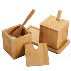 Large Pack - Bamboo Lids, Glass Storage Jars – Bamboo Ware