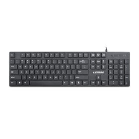 USB Wired Computer Keyboard - with 4.5 ft USB-A Cable, 104 Quiet Membrane Keys, Full-Size, Spill-Resistant