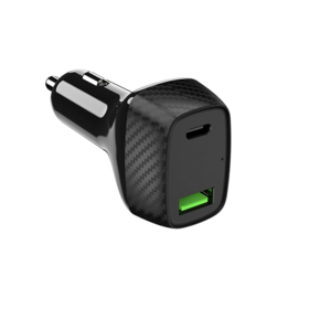 PD Car Charger Fast Charging Dual USB Mobile Phone Charger